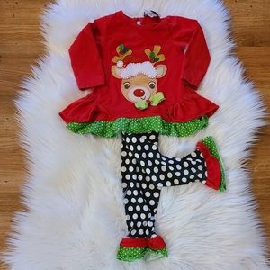 12 month Christmas outfit SOLD ON MERCARI